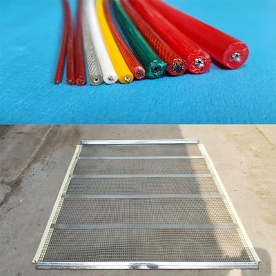 তাপমাত্রা আকার 3mm X 5mm স্টেইনলেস স্টীল তারের ভিতরে সঙ্গে পলিউরেথেন স্ক্রিন জাল