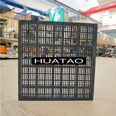 25*6mm Mesto নির্ভরযোগ্য রাবার স্ক্রিনিং সিভ জাল প্যানেল খনির ব্যবহারের জন্য কম্পনশীল স্ক্রিন