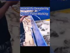 PU Dewatering screen panel working.